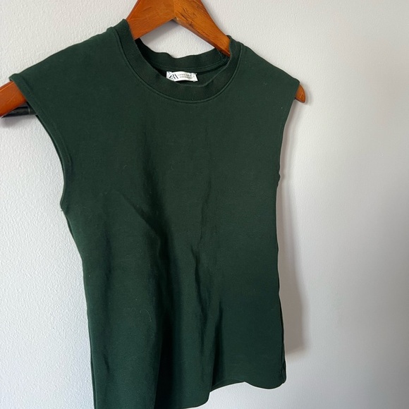 Zara Dark Green Top - Picture 3 of 6